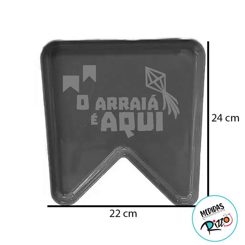 Bandeja Decorativa O Arraiá - Bandeira Azul - 1 unidade - Magazine 25