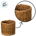 Cesta Decorativa Imares de Seagrass - 17x17x16cm - 1 unidade - Magazine 25