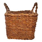 Cesta Decorativa Mearin de Seagrass - 25x25x20cm - 1 unidade - Rizzo