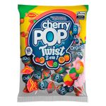 Pirulito Cherry Pop Twist Sortido Recheio Chiclete c/50 - Sams