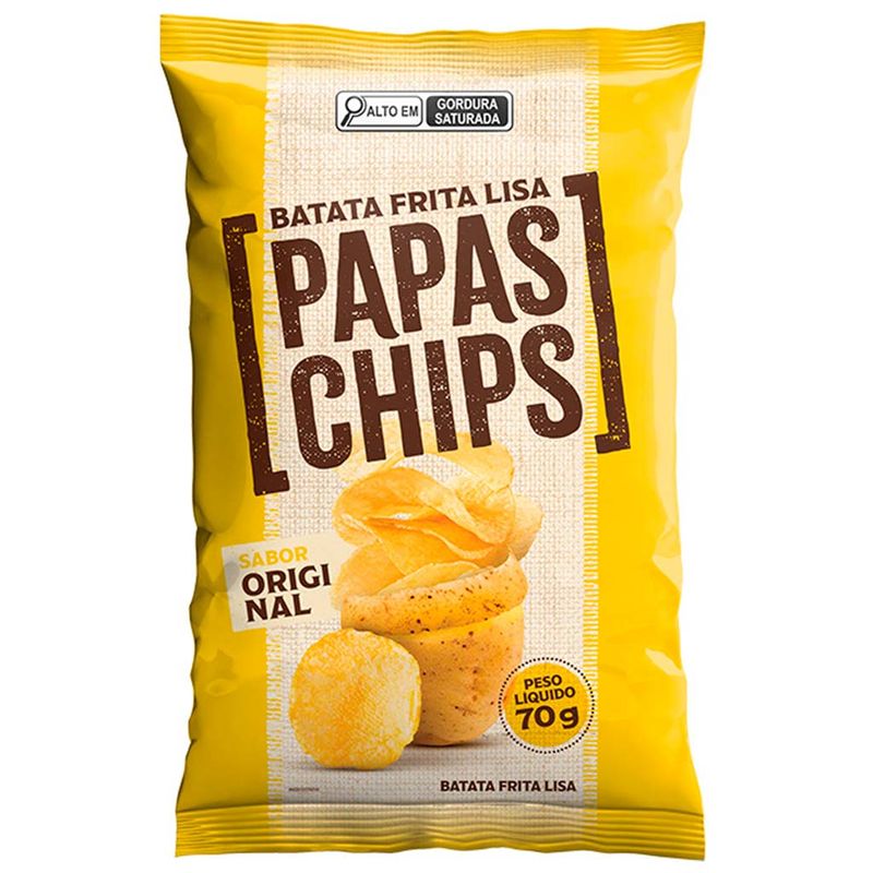 Batata Frita Lisa Papas Chips Original 40g - Lobits