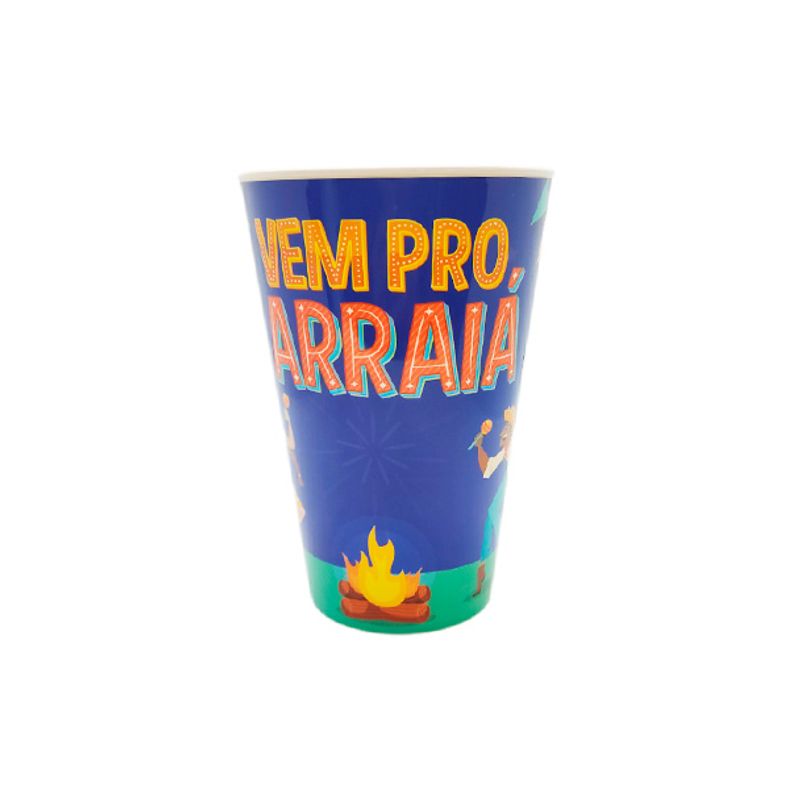 Copo Plástico Texas São João - Azul - 700ml  - 1 unidade - Magazine 25