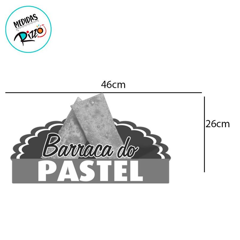 Placa de Sinalização Barraca do Pastel Festa Junina  - 1 unidade - Magazine 25