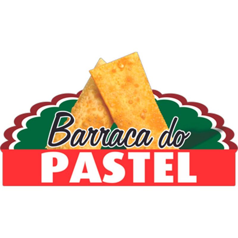 Placa de Sinalização Barraca do Pastel Festa Junina  - 1 unidade - Magazine 25