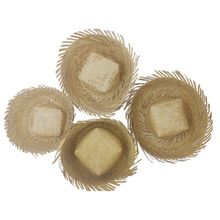 Chapéu de Palha Desfiado Sortido Para Decoração 14,5x6cm - 1 unidade - Magazine 25