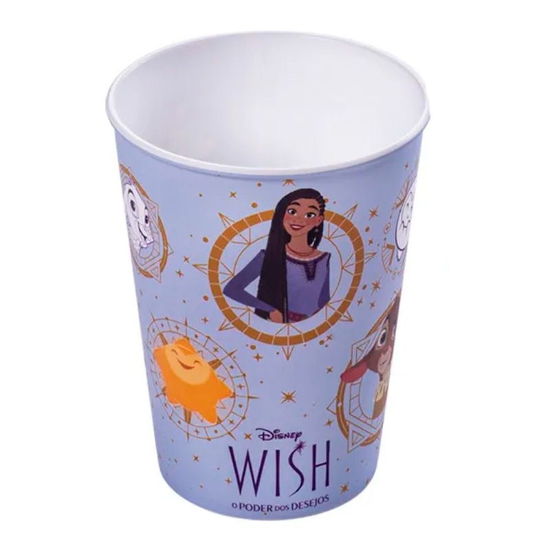 Copo de Plástico Wish: O Poder dos Desejos - Lilás - 320 ml - 1 unidade - Plasútil - Rizzo