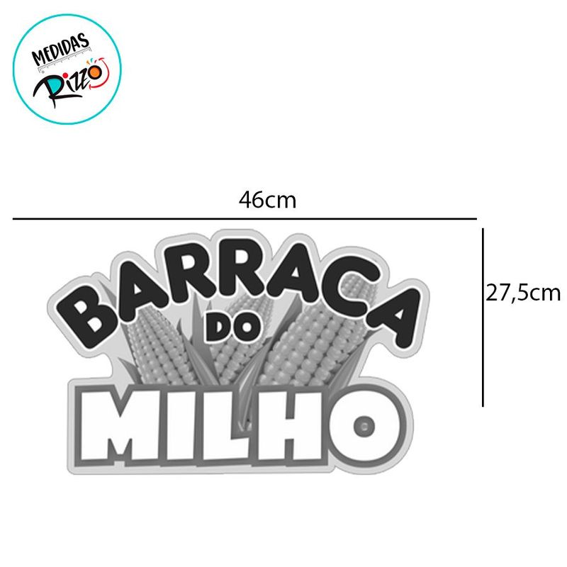 Placa de Sinalização Barraca do Milho Festa Junina  - 1 unidade - Rizzo