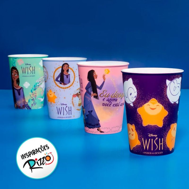 Copo de Plástico Wish: O Poder dos Desejos - Roxo - 320 ml - 1 unidade - Plasútil - Rizzo