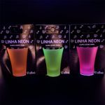 Copo Shot Neon Fluorescente em Vidro Fosco - Rosa - 60 mL - 1 unidade - AllMix - Magazine 25