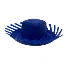 Forminha para Doces - Mini Chapéu de Festa Junina - Azul - 7,5x3cm - 12 unidades - Magazine 25
