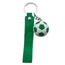 Chaveiro Bola de Futebol - Verde - 3cm - 1 unidade - Magazine 25