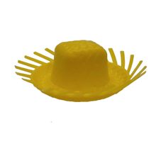 Forminha para Doces - Mini Chapéu de Festa Junina - Amarelo - 7,5x3cm - 12 unidades - Magazine 25
