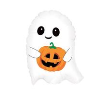Balão de Festa Metalizado 14" 35cm - Mini Fantasma - 1 unidade - Magazine 25