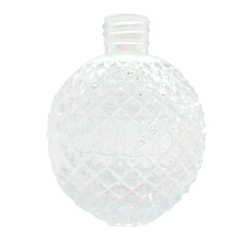 Frasco para Perfumaria de Vidro Redondo - Madri Transparente- 330ml - 1 unidade - Magazine 25