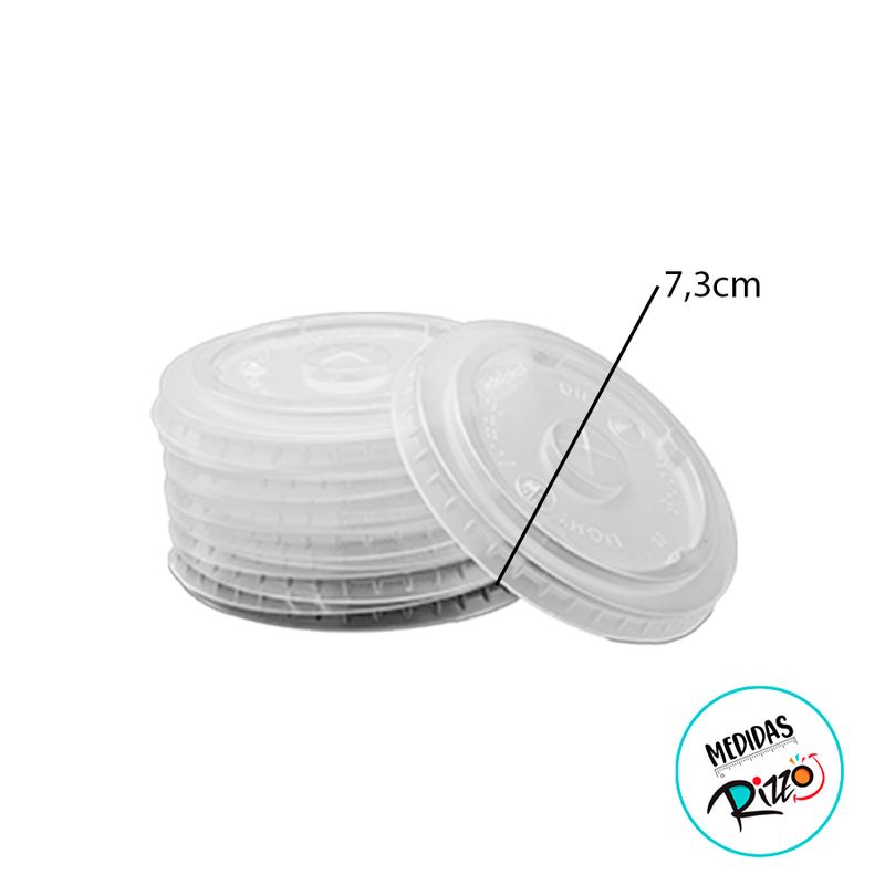 Tampa para Copo/Pote Térmico TPT 120/180 (para Copo/Pote de 120/180ml) - 100 unidades - Magazine 25