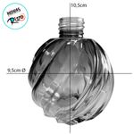 Frasco para Perfumaria de Vidro Redondo - Aspiral Jateado Branco- 280ml - 1 unidade - Magazine 25