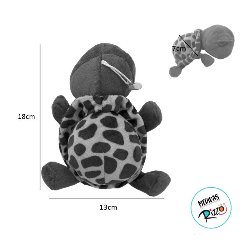 Tartaruga de Pelúcia - Verde - 18cm - 1 unidade - Magazine 25