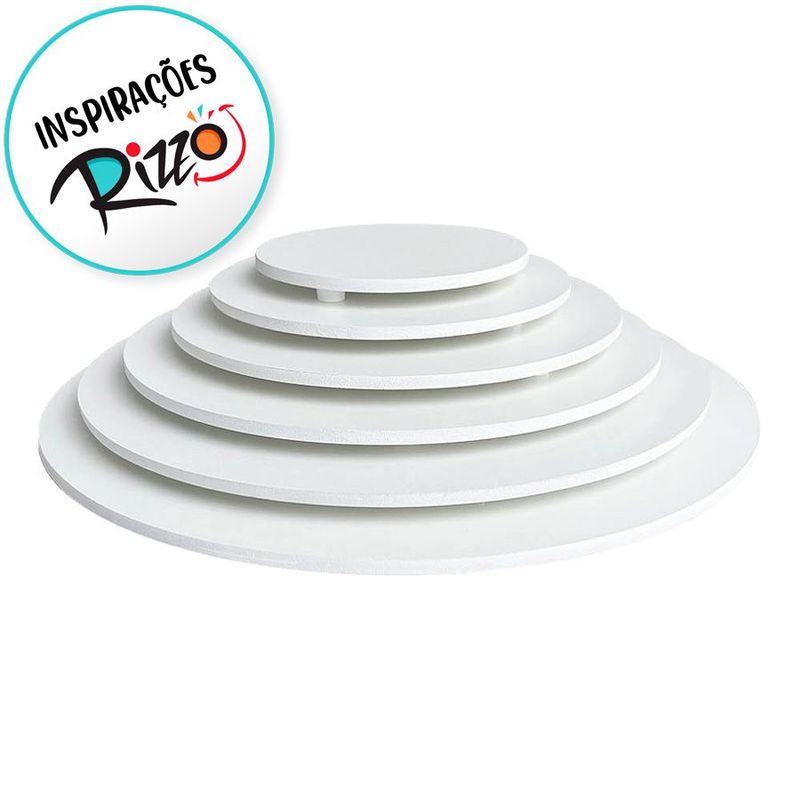 Base Para Bolo Cake Board em MDF - Branco - 30cm - 1 unidade - Magazine 25