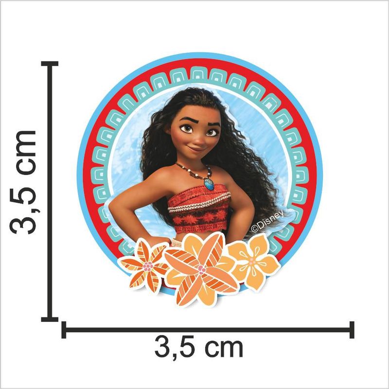 Palitos Decorativos Impresso EVA - Moana - 01unidade - Piffer - Rizzo