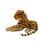 Leopardo de Pelúcia Deitado - 15x25cm - 1 unidade - Magazine 25