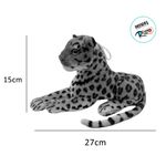 Leopardo de Pelúcia Deitado - 15x25cm - 1 unidade - Magazine 25