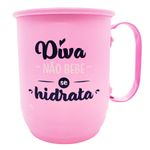 Caneca de Alumínio - Diva Não Bebe - 500ml - 1 unidade - Allmix Presentes - Rizzo