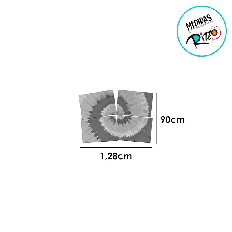 Painel Decorativo - Tie Dye - 1,28m x 90cm  - 1 unidade - Festcolor - Magazine 25