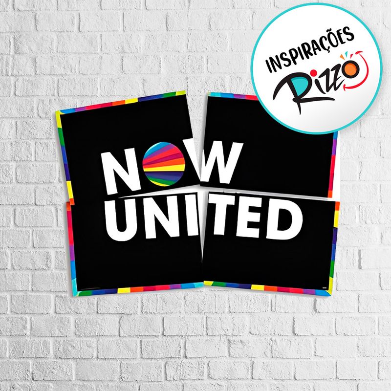 Painel Decorativo -  Now United 4 partes - 1 unidade - FestColor - Magazine 25