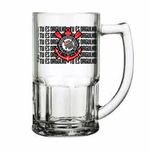 Caneca de Vidro Bristol - 340ml - Corinthians  - 1 unidade - Allmix - Rizzo