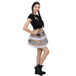 Saia Junina  Preta de Girassol Adulto Abrakadabra Fantasias 
 P