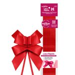 Laço Fácil de Fita de Cetim - Vermelho - 22mm - 5 unidades - Progresso - Magazine 25