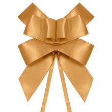 Laço Fácil de Fita de Cetim - Dourado - 22mm - 5 unidades - Progresso - Magazine 25