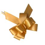 Laço Fácil de Fita de Cetim - Dourado - 22mm - 5 unidades - Progresso - Magazine 25