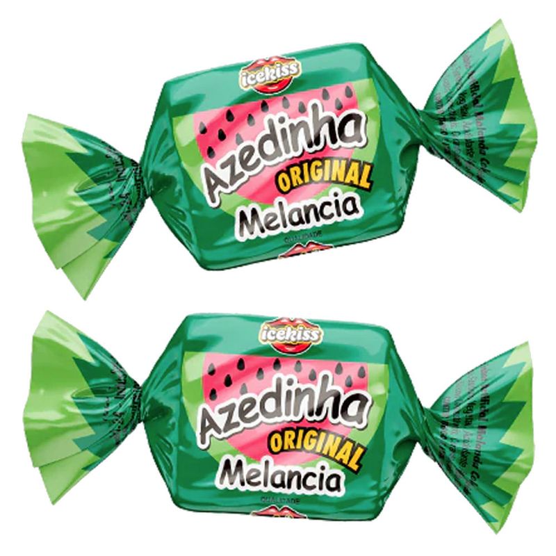 Bala Mastigável Azedinha Melancia Ice Kiss 500g - Cory