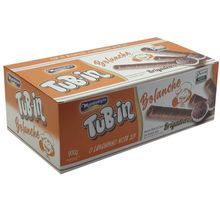 Tubinho de Wafer Tub In Recheio Bolanche Brigadeiro 30g c/30 - Montevérgine