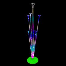 Suporte para Balões com Base Verde e Leds Coloridos - 01 Unidade - Partiufesta - Magazine 25
