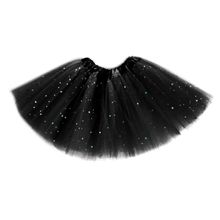 Saia Tule preto com Glitter - 40cm - Mod:186A - 01 unidade - Magazine 25