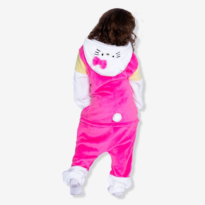 Macacão Kigurumi Infantil Hello Kitty de 7 a 8 Anos