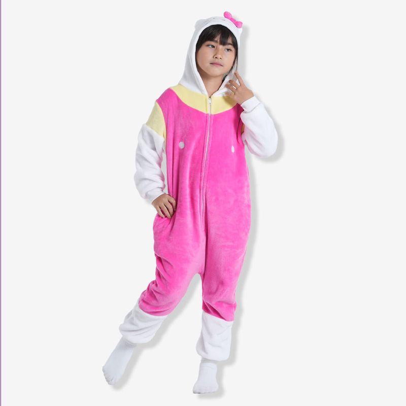 Macacão Kigurumi Infantil Hello Kitty de 9 a 10 Anos