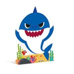 Silhueta De Chão Daddy Shark Azul - Festa Baby Shark - 01 unidade - Cromus - Magazine 25