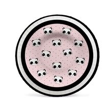 Prato Petisqueira Laminado Panda 18cm - 8 Un