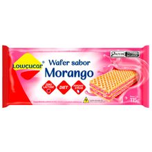 Biscoito Wafer Recheado Diet Morango 115g - Lowçúcar