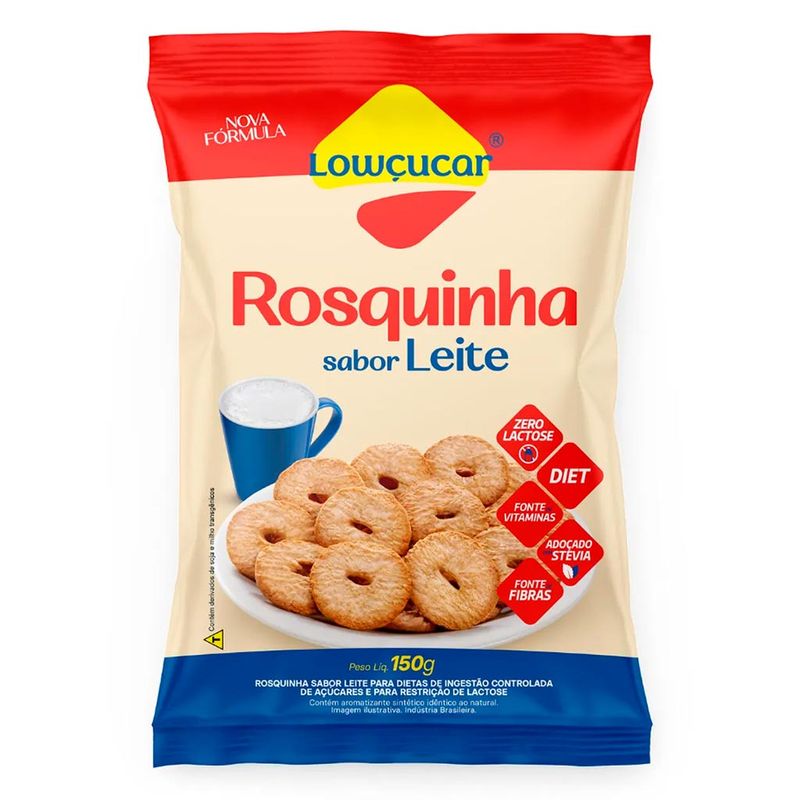 Biscoito Rosquinha Diet Leite 150g - Lowçúcar