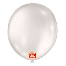 Balão Profissional Premium Uniq Perolado 16" 40cm - Branco Perola - 10 unidades - São Roque - magazine 25