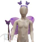 Kit Fantasia Carnaval - Borboleta - Roxo - Mod:6215 - 01 unidade - Magazine 25