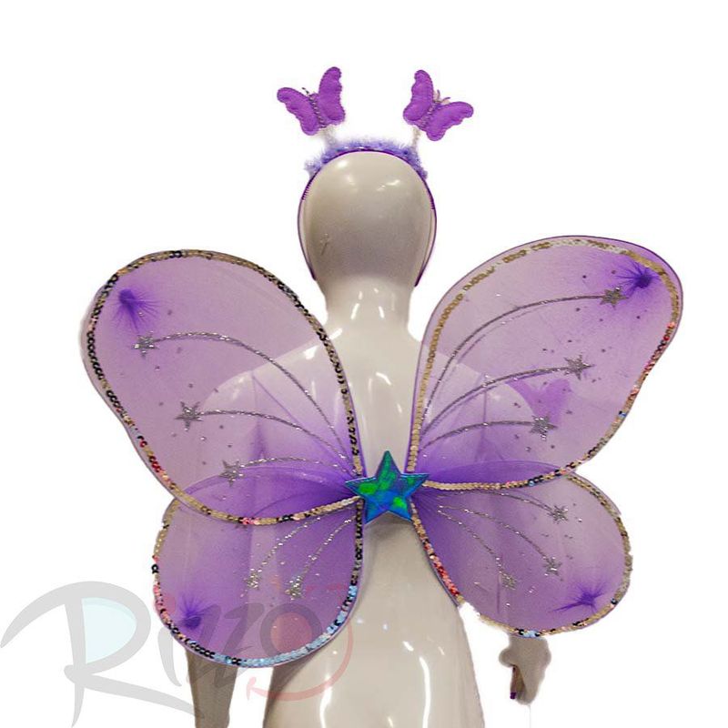 Kit Fantasia Carnaval - Borboleta - Roxo - Mod:6215 - 01 unidade - Magazine 25