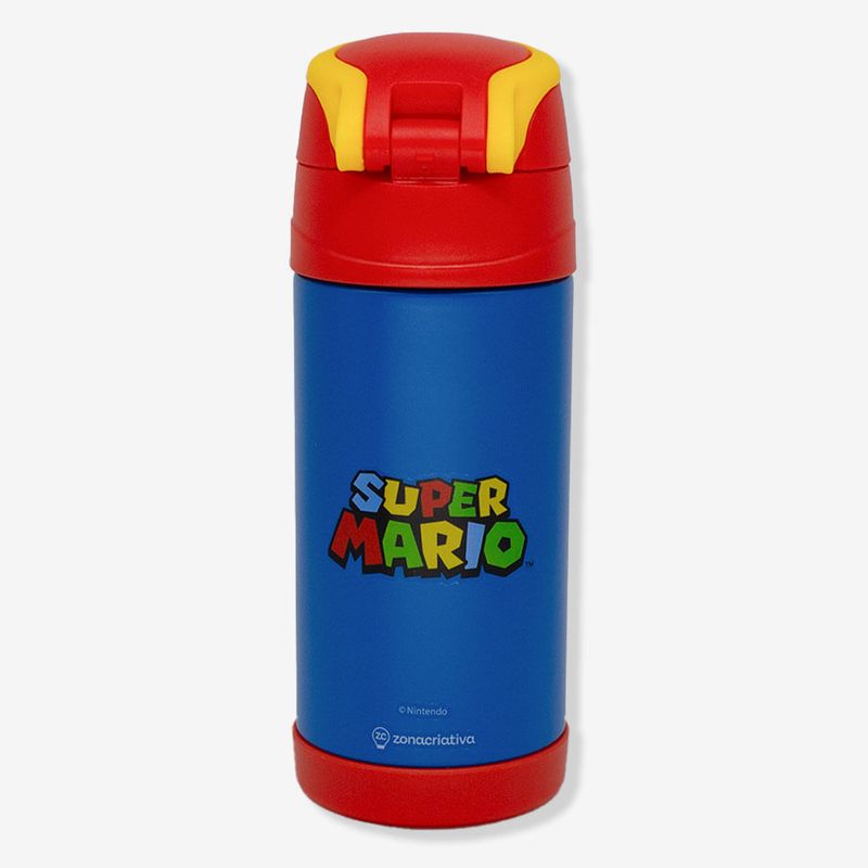 Garrafa Térmica Infantil Top Handle Mario