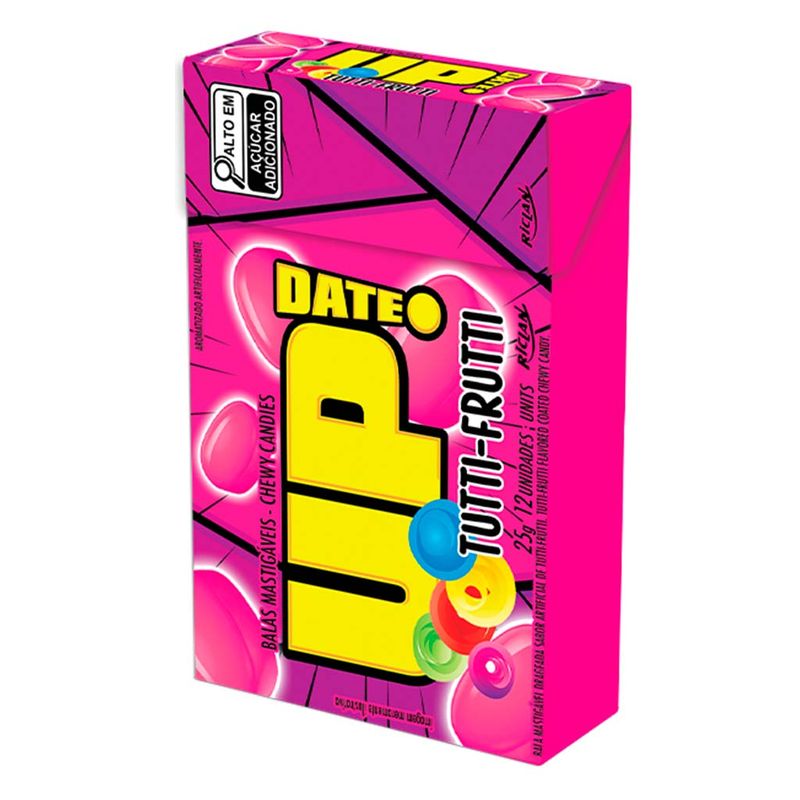 Bala Mastigável Up Date Tutti Frutti c/12 - Riclan