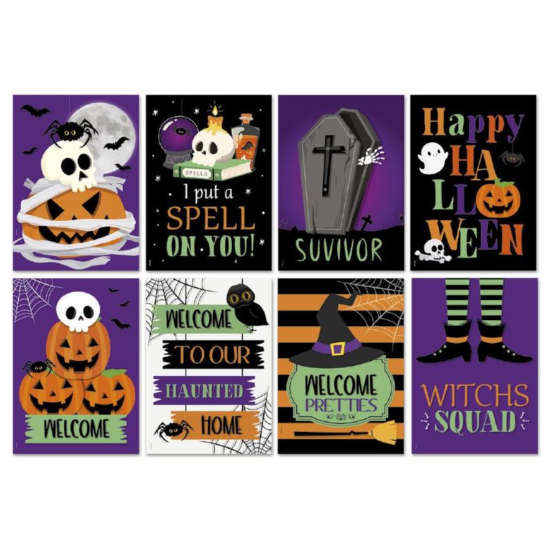 Cartaz Decorativo - Happy Halloween -25x35cm - 08 unidades - Cromus - Magazine 25