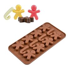 Molde De Silicone Chocolate - Bonecos e Bengala Doce - FT157 - 1 unidade - Magazine 25